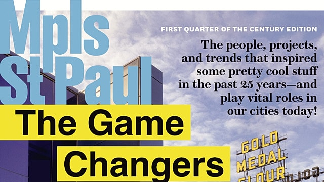 Minneapolis St. Paul magazine cover about game changers.